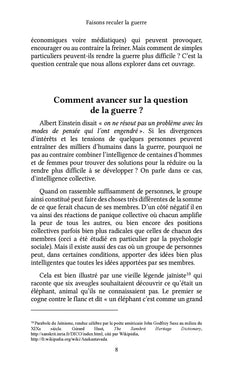 Faisons reculer la guerre