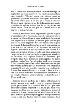 Faisons reculer la guerre