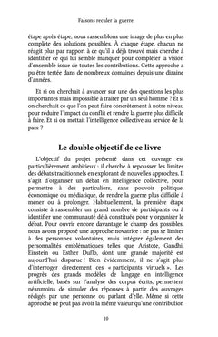 Faisons reculer la guerre