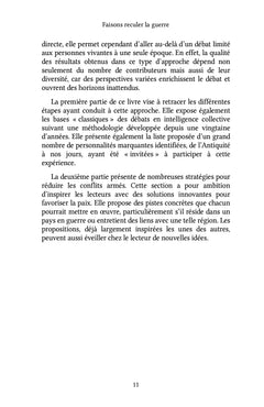 Faisons reculer la guerre