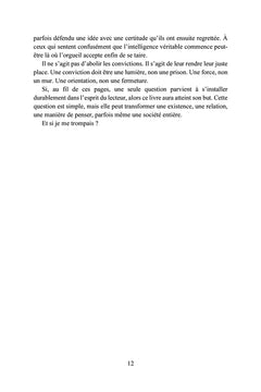 Et si je me trompais ?