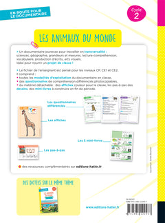En route pour le documentaire - Cycle 2 - Les animaux du monde - Ed 2026 - Fichier enseignant