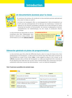 En route pour le documentaire - Cycle 2 - Les animaux du monde - Ed 2026 - Fichier enseignant