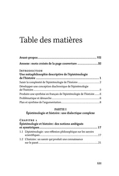 Pour une épistémologie historique de l'épistémologie de l'histoire