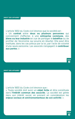 DCG 2 - Droit des affaires - révisez en 170 flashcards !