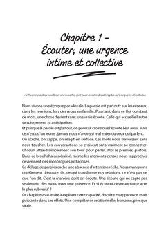 La force de l'écoute