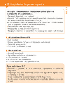 L'UE B3 en fiches mémos - Pratiques et interventions infirmières - DEI