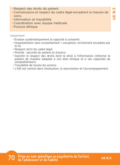 L'UE B3 en fiches mémos - Pratiques et interventions infirmières - DEI