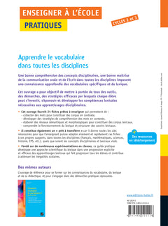Enseigner pratiques - Cycles 2 & 3 - Ed. 2026 - Le vocabulaire dans toutes les disciplines