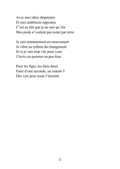 Poésie d'une vie hypersensible