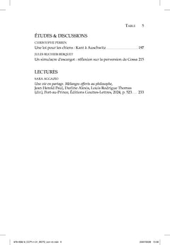 Cahiers critiques de philosophie n°31