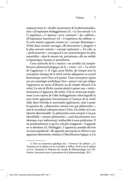 Variations phénoménologiques