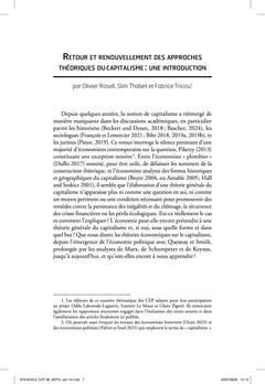Cahiers d'économie politique / Papers in Political Economy n°89