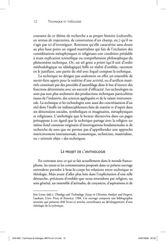 Technique et théologie