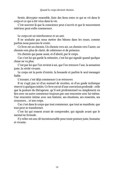 Quand le corps devient chemin