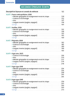 Objectif CRPE 2027 - Annales Toutes les épreuves écrites - Concours L3