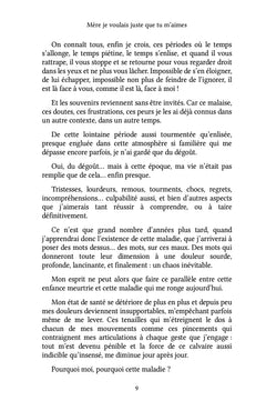 Mère je voulais juste que tu m'aimes