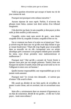 Mère je voulais juste que tu m'aimes