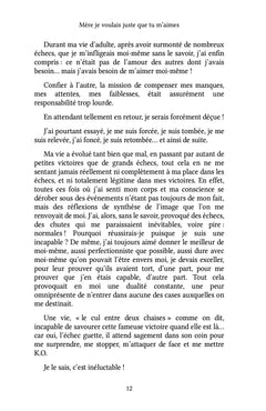 Mère je voulais juste que tu m'aimes