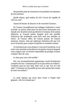 Mère je voulais juste que tu m'aimes