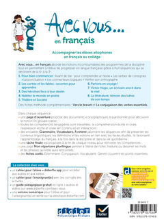 Avec vous... en français - de la 6e à la 3e - Cahier + didierfle.app