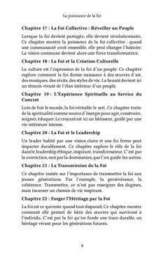 La puissance de la foi
