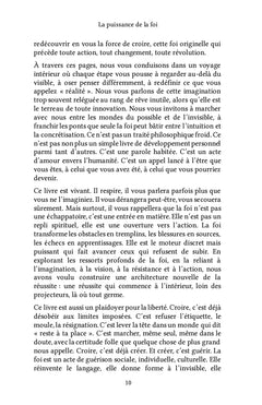 La puissance de la foi