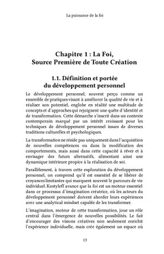 La puissance de la foi