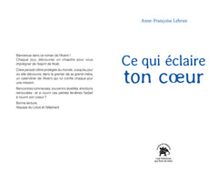 Ce qui éclaire ton coeur