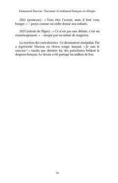 Emmanuel Macron : Sarcasme et sentiment français en Afrique