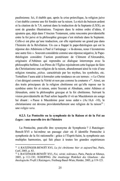 La Pentecôte ou la symphonie de la raison et de la foi au Logos chez J. Ratzinger-Benoît XVI