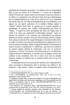 La Pentecôte ou la symphonie de la raison et de la foi au Logos chez J. Ratzinger-Benoît XVI