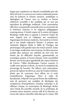 Lancelot ou le Chevalier de la charrette : bac 2027