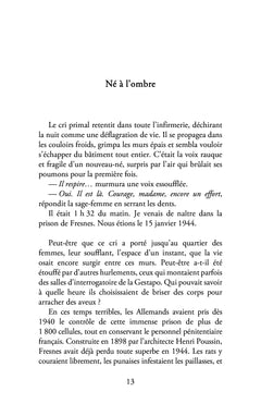 J'ai vu le jour à l'ombre
