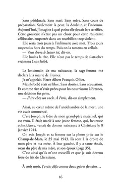 J'ai vu le jour à l'ombre