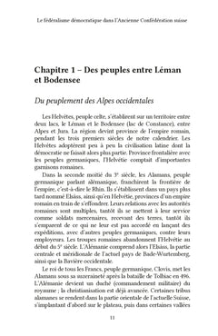 Le fédéralisme démocratique dans l'Ancienne Confédération suisse
