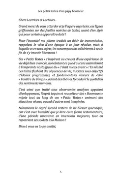 Les petits textes d'un papy boomeur