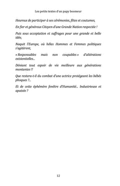 Les petits textes d'un papy boomeur