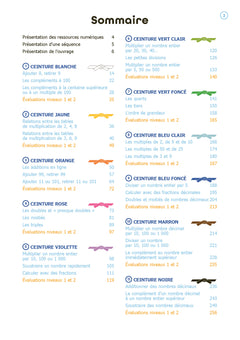 Calcul mental et ceintures de compétences CM