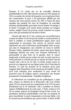 Pompidou aujourd'hui ?