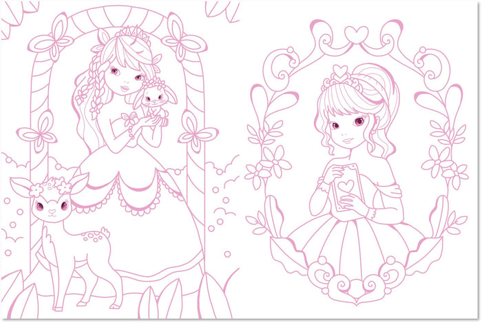 Coup de coeur créations - Princesses - Mes coloriages scintillants