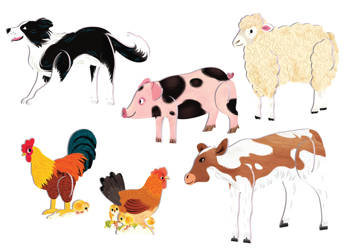 Je construis mes animaux de la ferme en 3D