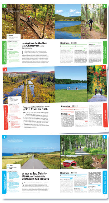 Randonnées à vélo au Québec