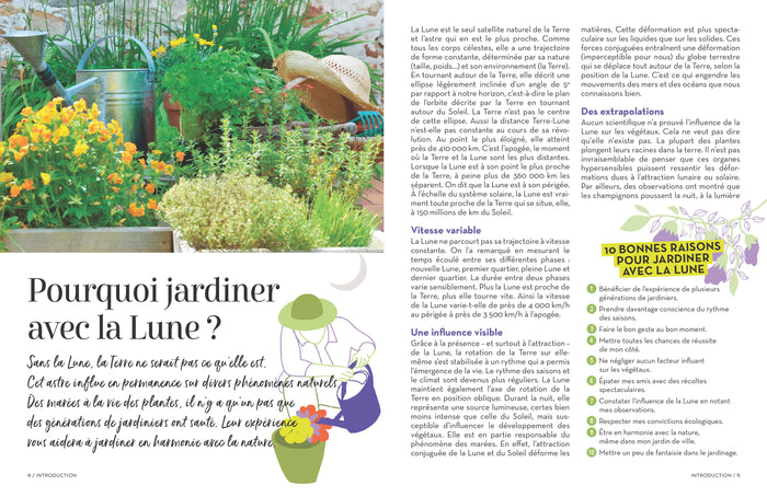 Cahier jardiner avec la lune 2023