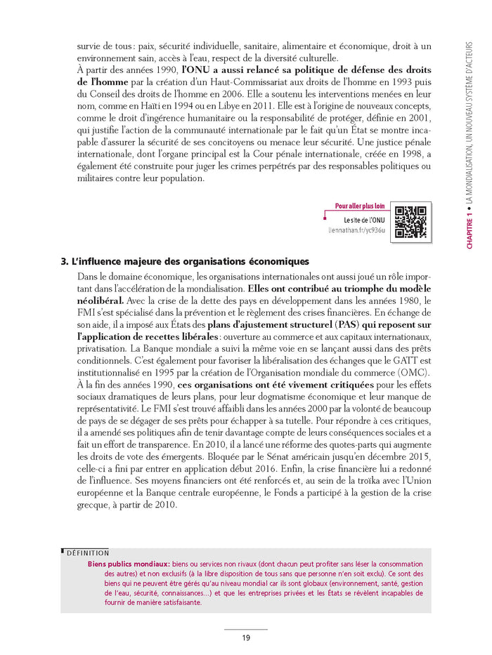 La mondialisation contemporaine