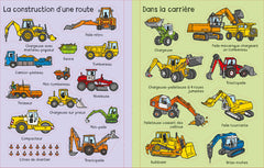 Les engins de chantier - Premiers autocollants