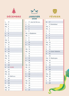 Mon agenda 2025-2026