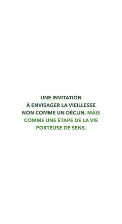 Avoir le courage de vieillir