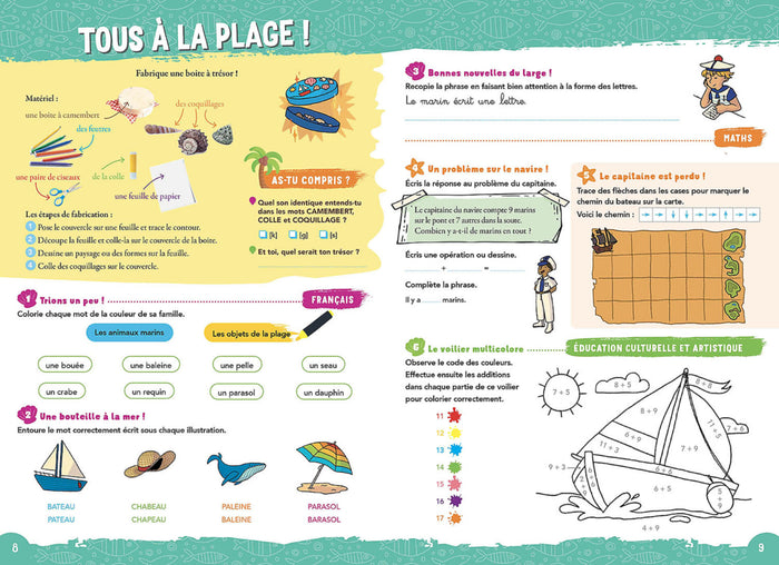 Auzou vacances - De la 1e Primaire à la 2e Primaire