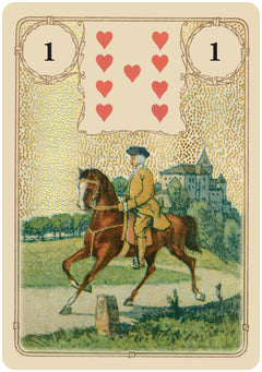 Coffret Oracle Lenormand doré